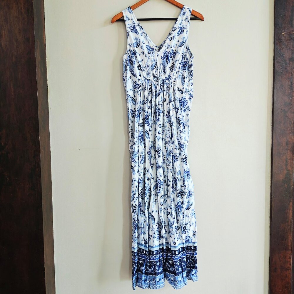 LUCKY BRAND Border Print Maxi Dress - Picture 7 of 8